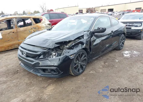 2019 Honda Civic Sport z USA, uszkodzony, nr VIN 2HGFC4B87KH300243